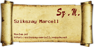 Szikszay Marcell névjegykártya